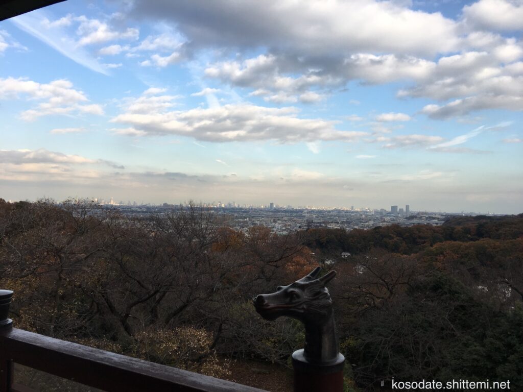 枡形山広場 展望台からの眺め